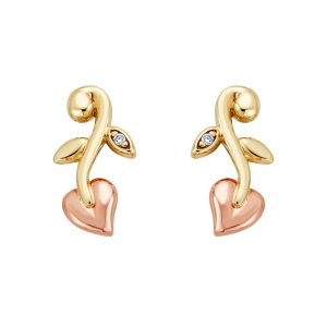 Clogau Vine Of Life 9ct Gold Diamond Drop Earrings - Gold
