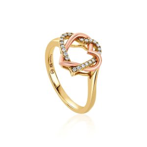 Clogau Always in My Heart 18ct Gold Diamond Ring - S