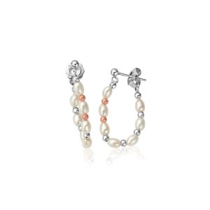 Clogau Welsh Beachcomber Sterling Silver Freshwater Pearl Drop Earrings
