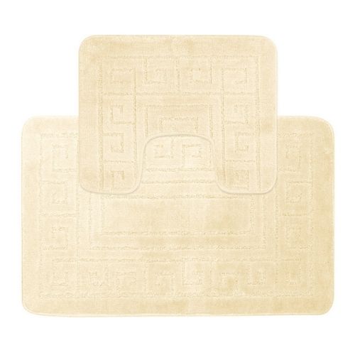 Coloroll 2 Piece Greek Bath Mat Set Non-Slip