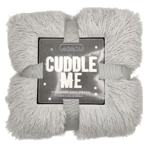Cuddle Me Throw Silver Throw 150cm x 200cm