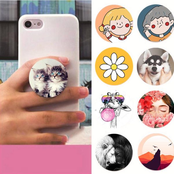 Cartoon Mobile Phone Grip Bracket Phone Expanding Stand Phone Finger Ring Holder for Phone Socket