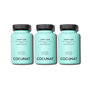 Happy Hair 3 Months Pack - Vitamins to Promote Hair Growth - Strengthens, Stimulates Growth and Prevents Hair Loss - Strong and Thick Hair - COCUNAT