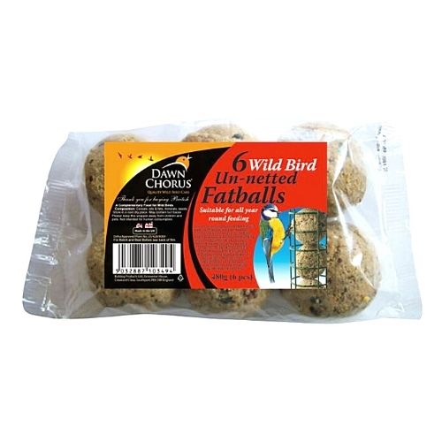 Dawn Chorus Wild Bird Un-Netted Fat Balls 6 Pack