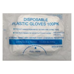 Disposable Plastic Gloves 100 Pack