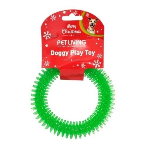 Pet Living Glitter Ring Doggy Play Toy