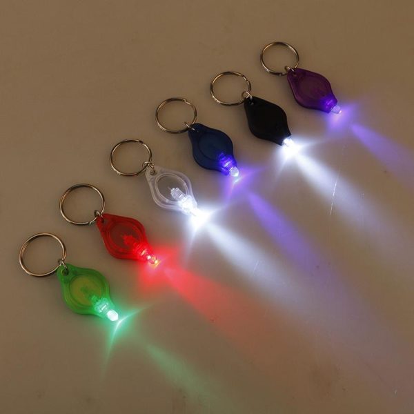 Led Camping Flashlight Mini Ultra Low Light Key Ring Key Chain Flashlight red