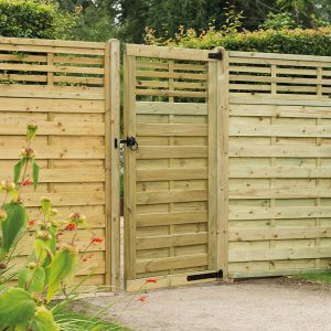 Forest Kyoto 3'x6' Decorative Pressure Treated Wooden Gate