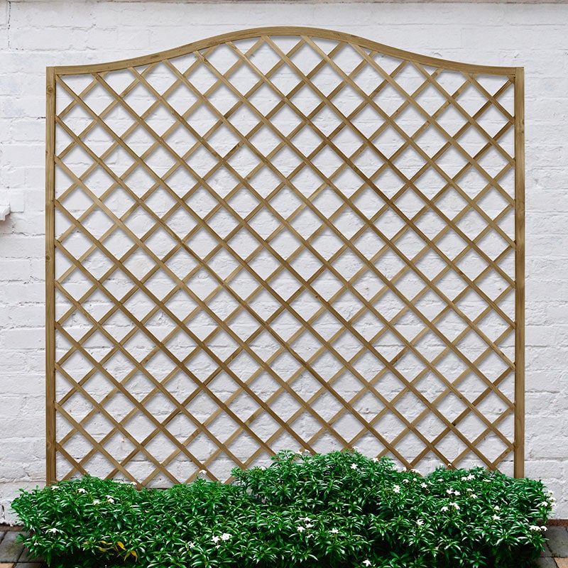 Forest 6' x 6' Pressure Treated Europa Hamburg Decorative Garden Screen Panel (1.8m x 1.8m)