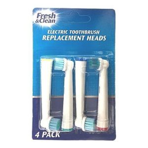 Fresh & Clean Electric Toothbrush Replacement Heads Pack Of 4