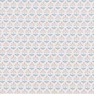 Clarke & Clarke Fleur Made To Measure Lined Curtains Blush Mineral