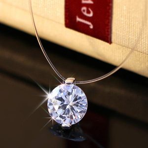 Cute Sexy Elegant Crystal Pendant Necklace Women Accessories Girls Party Jewelry Gift