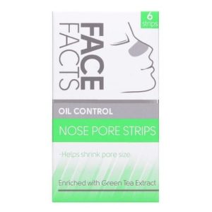 Face Facts Nose Pore Strips Oil Control Green Tea 6 Strips