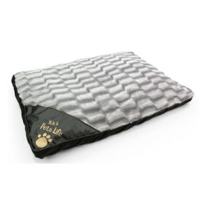 It's a Pet Life Faux Fur Large Grey Pet Mattress