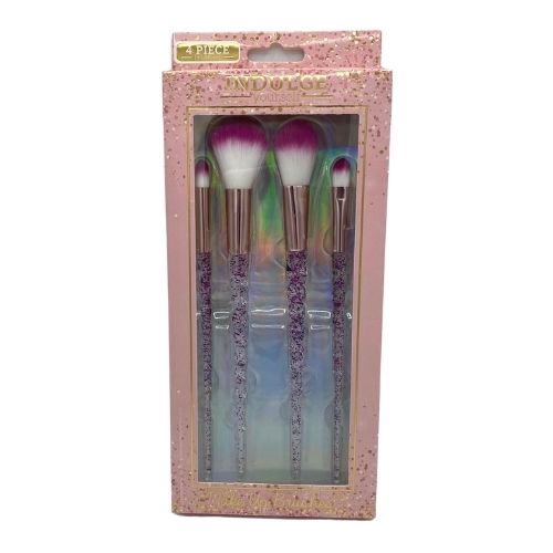 Glam Glitter Makeup Brush 4 Piece Set