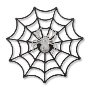 Glitter Spider Web Halloween Hanging Accessory
