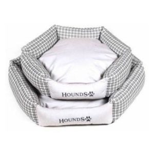 Hounds Hexagonal Grey Pet Bed Assorted Sizes