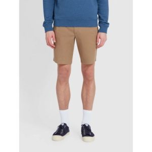 Farah Mens Beige Hawk Twill Short