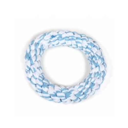 Hounds Multi-Coloured Cotton Rope Woven Ring Dog Toy