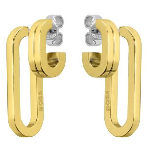 Boss Jewellery Gold Plated Stainless Steel Gold Earrings - Gold