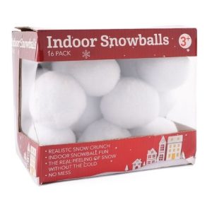 Indoor Snowballs Christmas Decorations 16 Pk