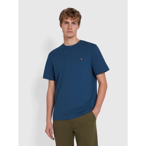 Farah Mens Deep Blue Danny Regular Fit T-Shirt