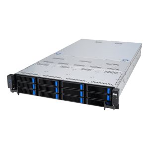 ASUS RS720-E11-RS12U Intel C741 Rack (2U) Black. Silver