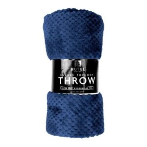 Super Soft Textured Popcorn Throw 130 x 150cm Assorted Colours