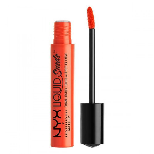 NYX Professional Makeup Liquid Suede Metallic Matte Lipstick Orange county