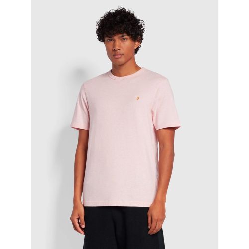 Farah Mid Pink Marl Danny T-Shirt