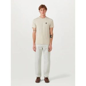 Belstaff Mens Stone Beige Logo T-Shirt