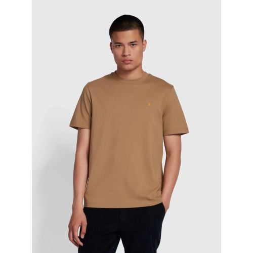 Farah Mens Beige Danny Regular T-Shirt