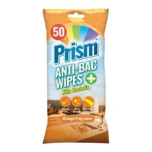 Prism Anti-Bac Wipes Orange 50's