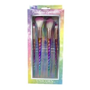 Magical Rainbow Unicorn Makeup Brush 4 Piece Set