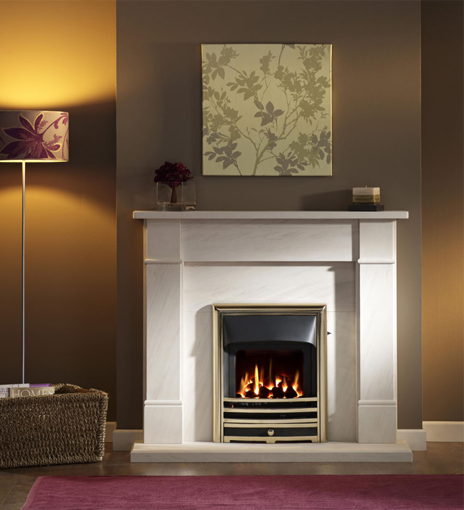 Fireside Rydal Limestone Fireplace