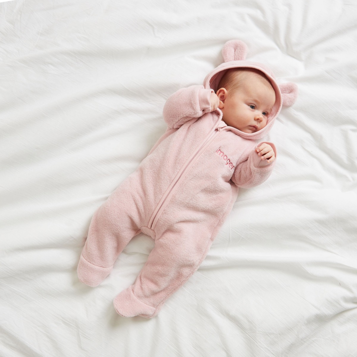 Personalised Pink Fleece Onesie