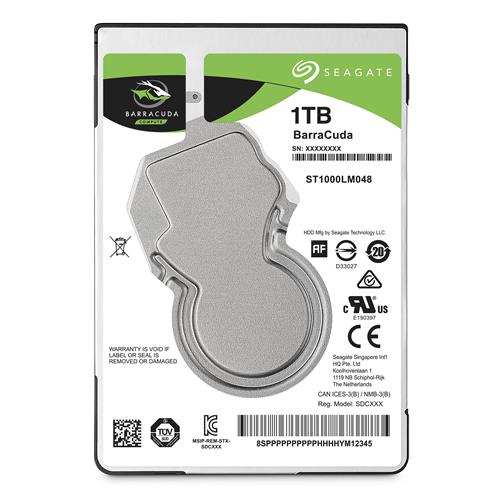 Seagate Barracuda 2.5" internal hard drive 1 TB 5400 RPM 128 MB 2.5" Serial ATA III