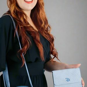 Buckle Down Disney Logo Sky Blue Fold Over Wallet Colour: Blue