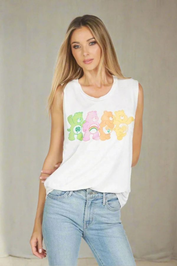 Lauren Moshi Kel X Care Bears Tank Top Size: XL Colour: White