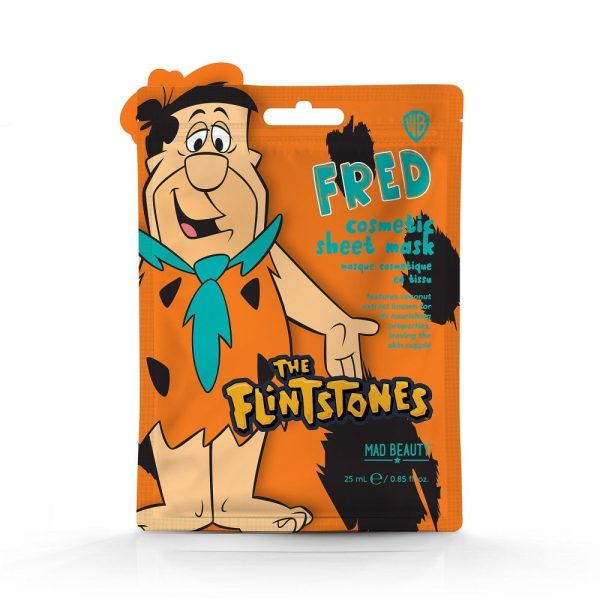 Mad Beauty Warner Brothers Flintstones Cosmetic Sheet Mask as seen on Karen Hauer Colour: Multi Option: Fred