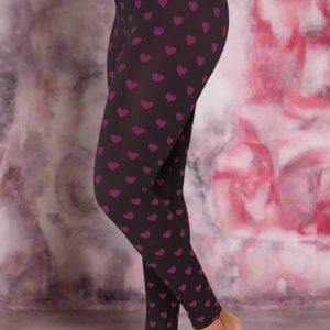 Spiritual Gangster Rosaline Love Sculpt Jacquard Seamless Leggings Size: XS/S Colour: Red