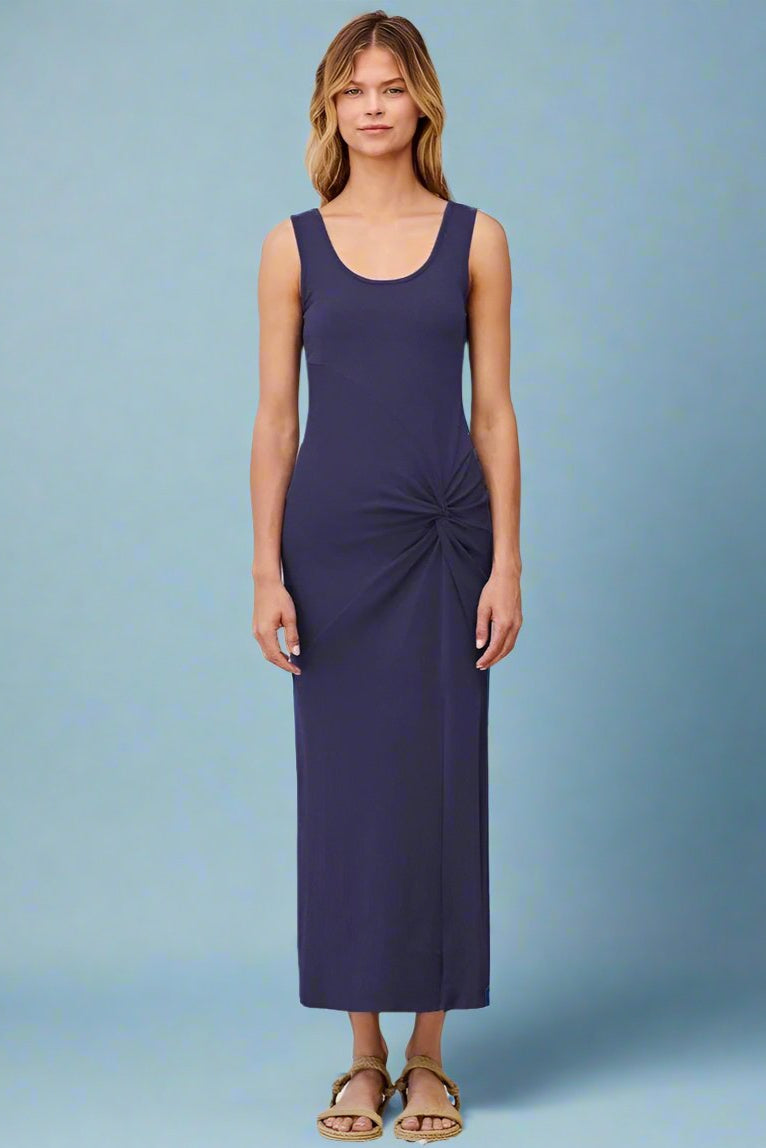 Sundry Twist front Sleeveless Maxi Dress Size: L Colour: Blue