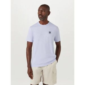 Belstaff Mens Pale Heather Logo T-Shirt