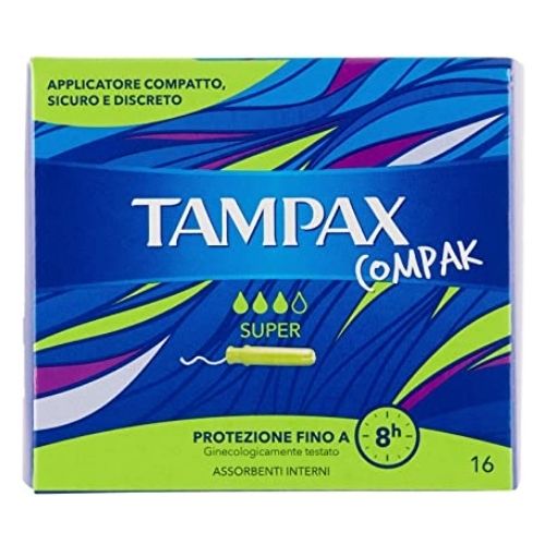 Tampax Compak 16 Pk Super & Regular