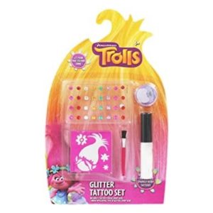 Trolls Glitter Tattoo Set