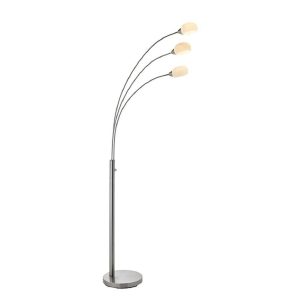 Jaspa 3 Light Floor Lamp - Satin Nikel