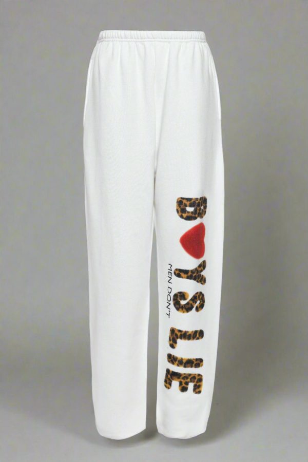 Boys Lie Caitlyn Coded Kimmy Jogger Pant Colour: White Size: M/L