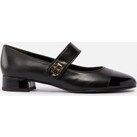 Tory Burch Women's Cap-Toe Leather Mary Jane Heels