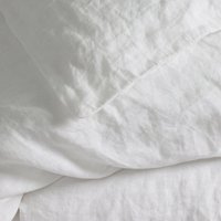 100% Linen Duvet Cover By Dip & Doze | Size: Single | Colour: Whte