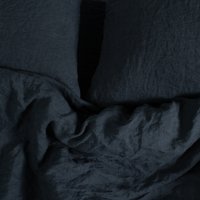 100% Linen Duvet Cover By Dip & Doze | Size: Superking | Colour: Navy